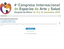 Tablet Screenshot of congresoespaciosarteysalud.com